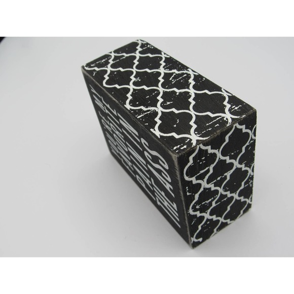 NEW w/ Tag Favorite Pain Primitives by Kathy Floral Trimmed Box Sign 4" by 3" - Picture 12 of 12